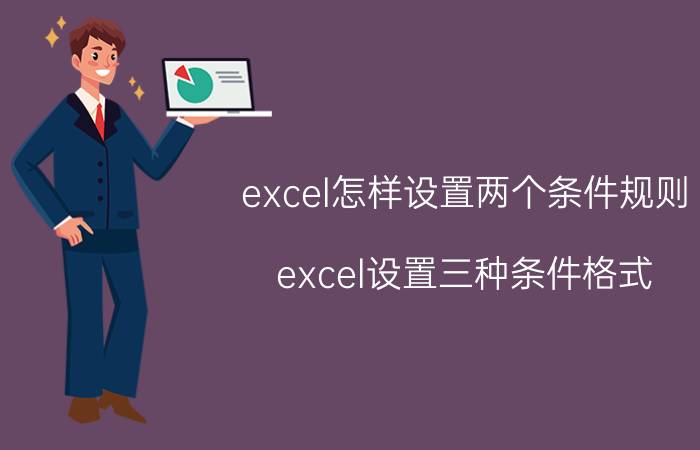 excel怎样设置两个条件规则 excel设置三种条件格式？